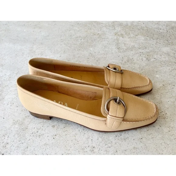 PRADA Women’s Leather Loafers size 37 EU - Picture 2 of 10